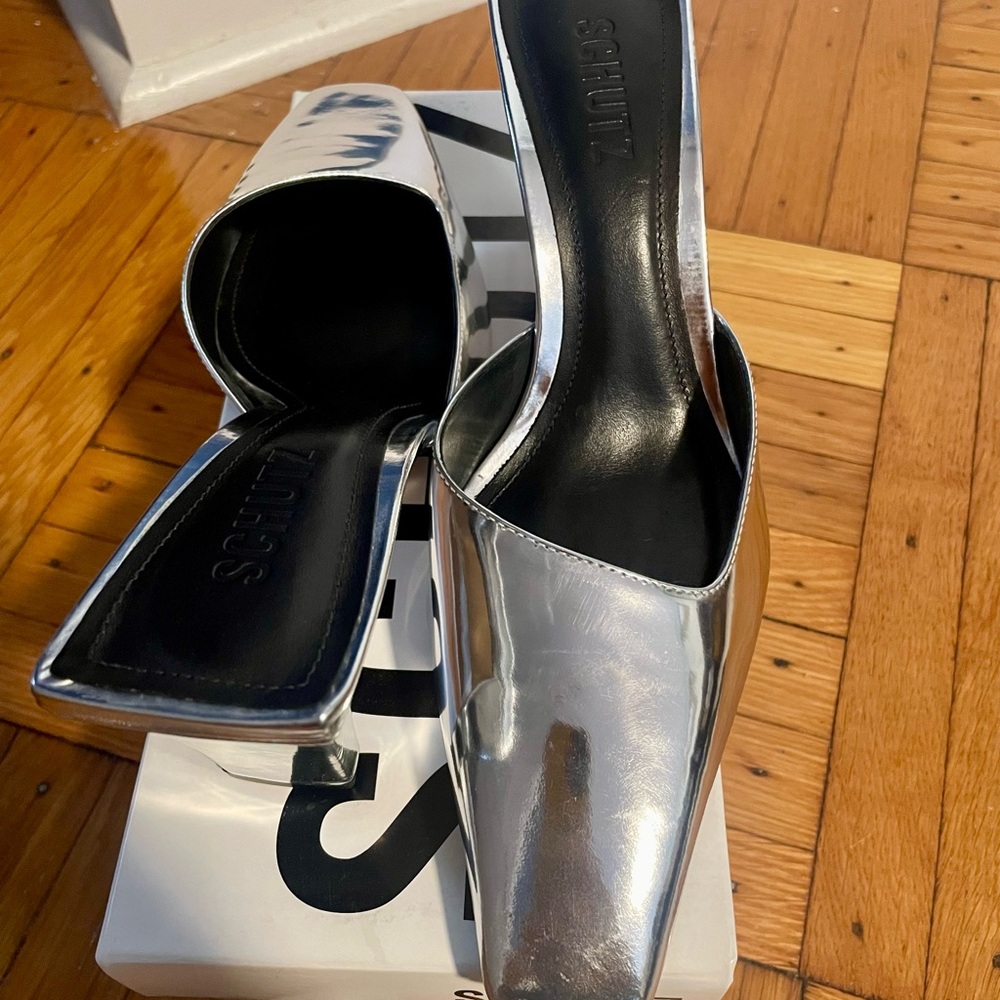 Schutz Silver Women's Shoes